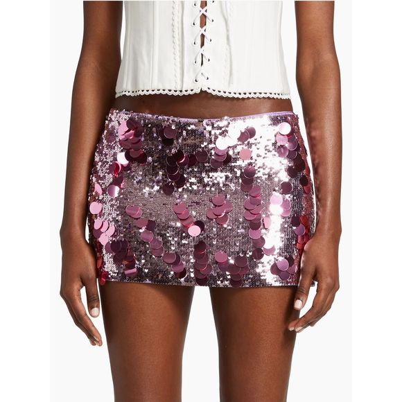 GUIZIO Sequined Miniskirt - Picture 3 of 12